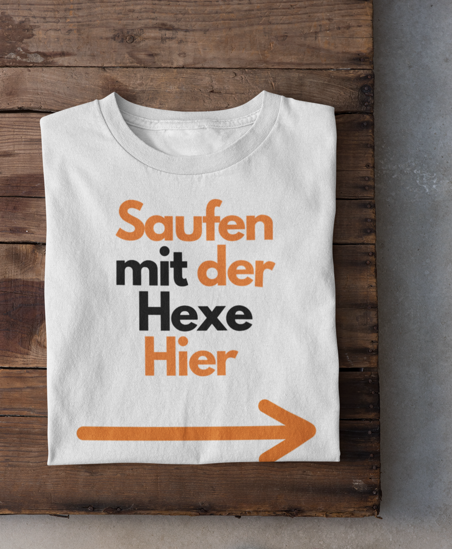 Saufen mit der Hexe Slim Fit T-Shirt